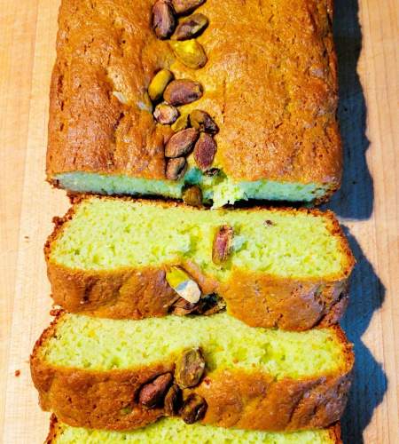 PISTACHIO POUND CAKE