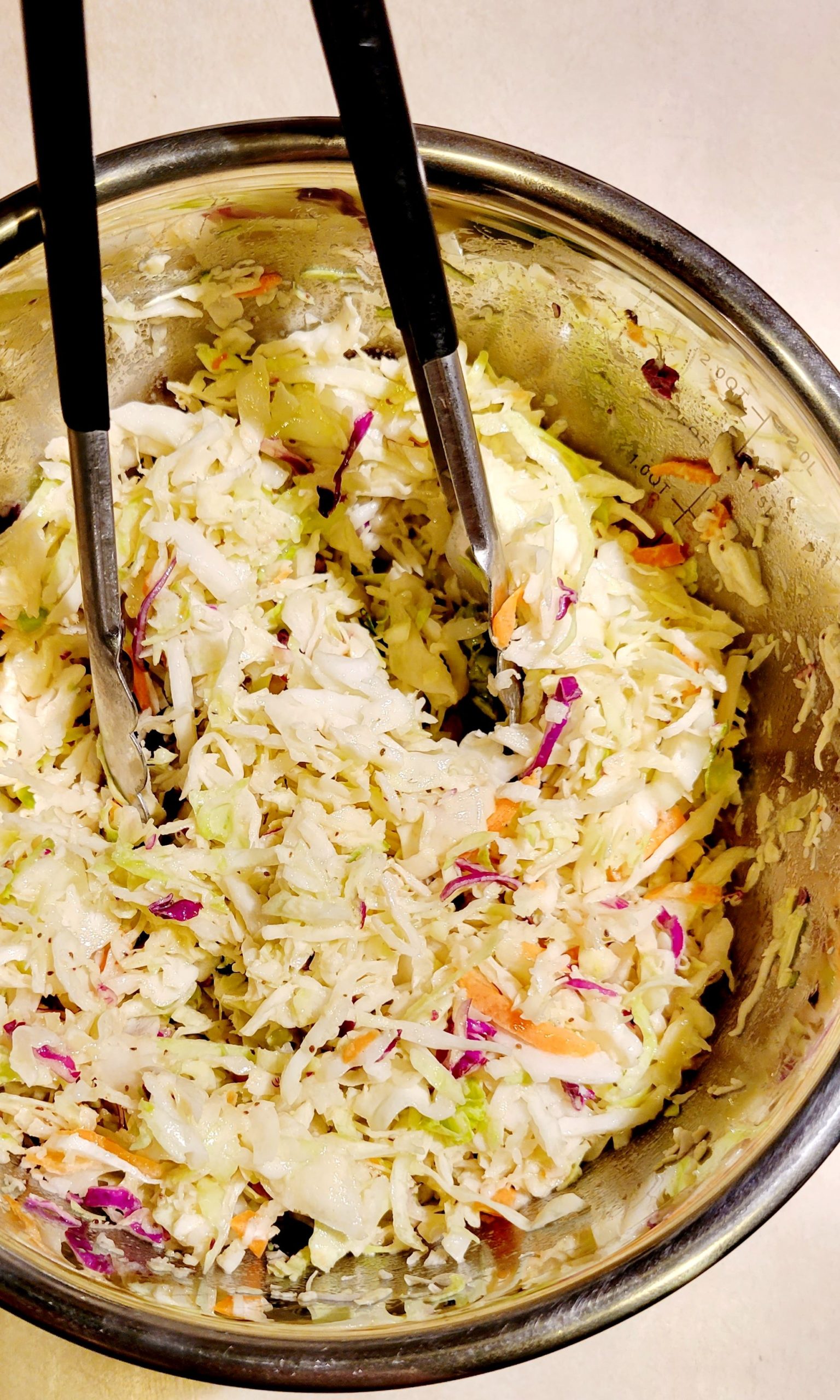 Sweet Vinegar Slaw • The Epicurious Panda 6863